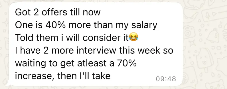 WhatsApp Testimonial 5