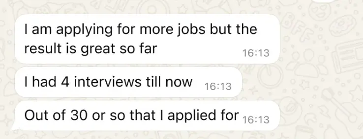 WhatsApp Testimonial 2