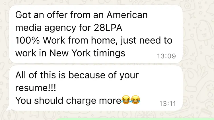 WhatsApp Testimonial 4